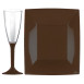 Hard Disposable TableWare Brown